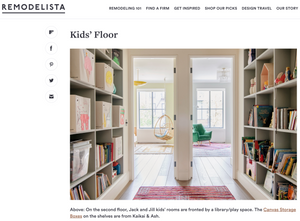 This Park Slope townhouse is featured in Remodelista.com, and they've got our bins!